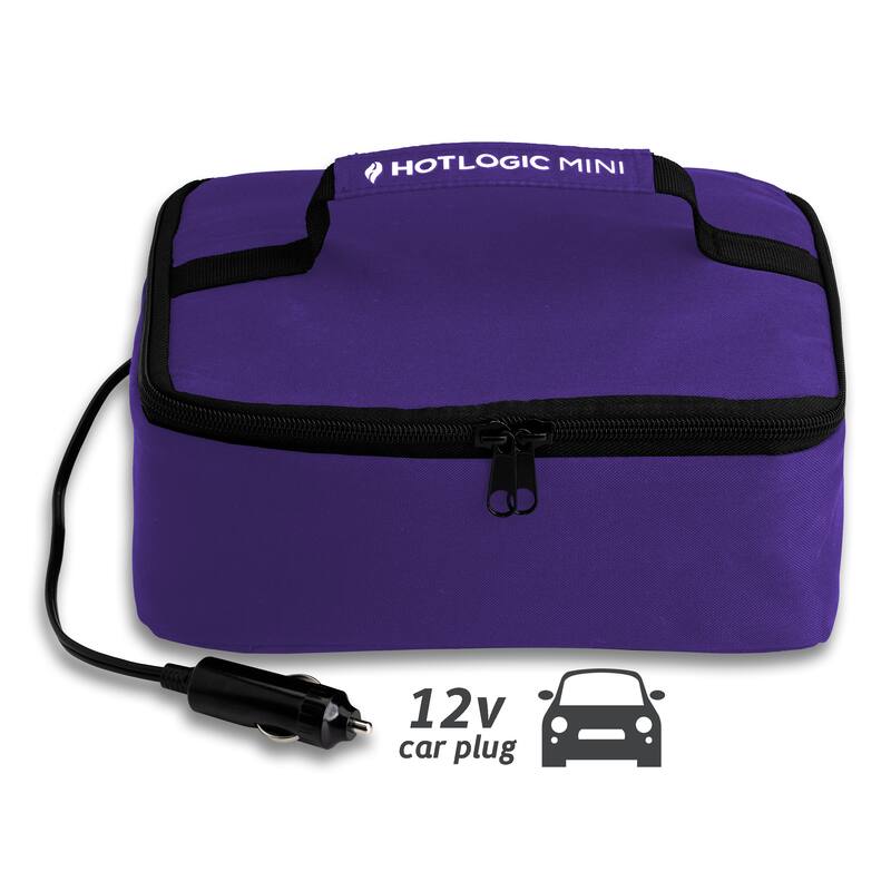 HOTLOGIC Portable Personal 12V Mini Oven, Aqua Floral