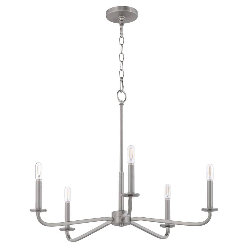 Quorum International 6307-5 Rutherford 5 Light 25" Wide Taper Candle