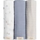 preview thumbnail 20 of 40, Crane Baby Swaddle Wraps Pack Blue