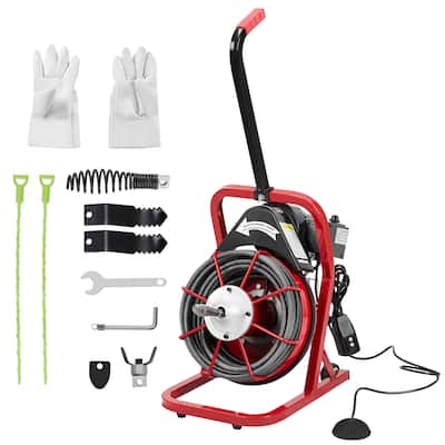Electric Drain Cleaner Machine Drain Auger for 1" to 4" Pipes