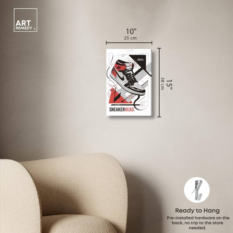 Stylish Sneakerhead Canvas by Art Remedy, Gallery Wrapped