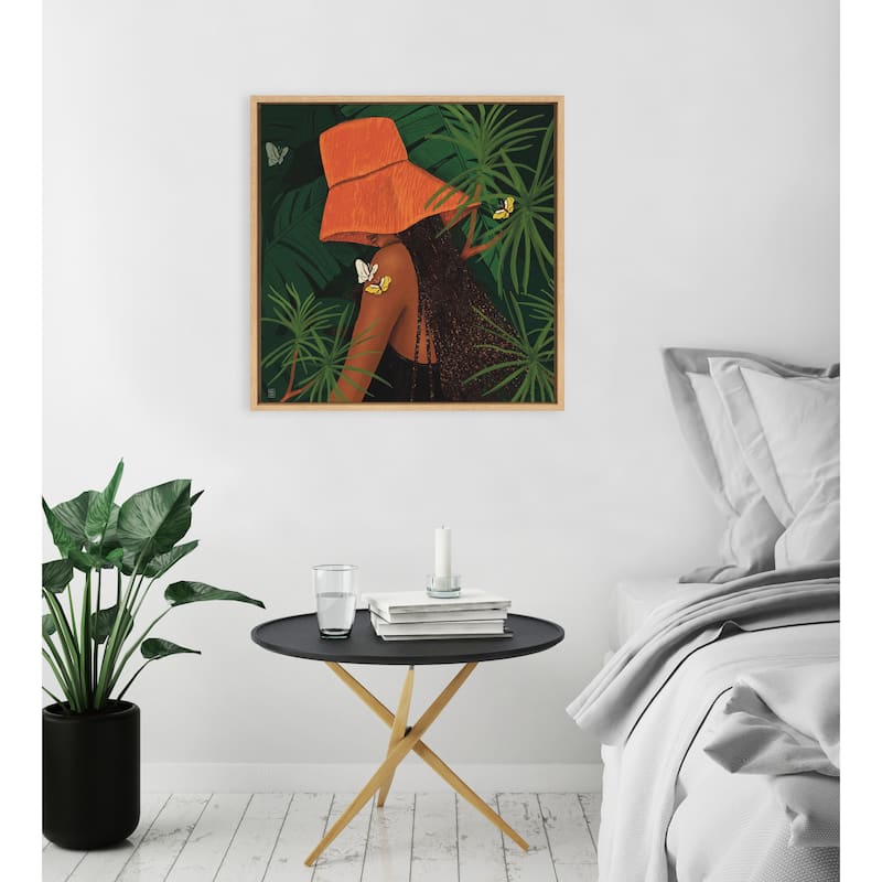 Kate and Laurel Sylvie Tell Me About Hope Framed Canvas by Mary Joak