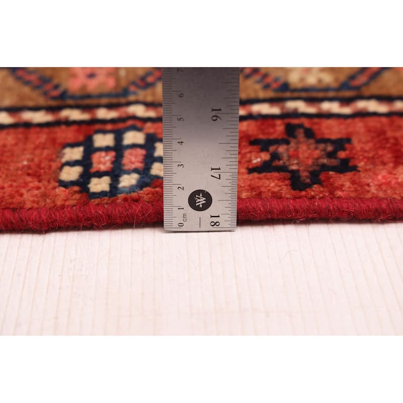 ECARPETGALLERY Hand-knotted Melis Vintage Red Wool Rug - 4'2 x 7'10