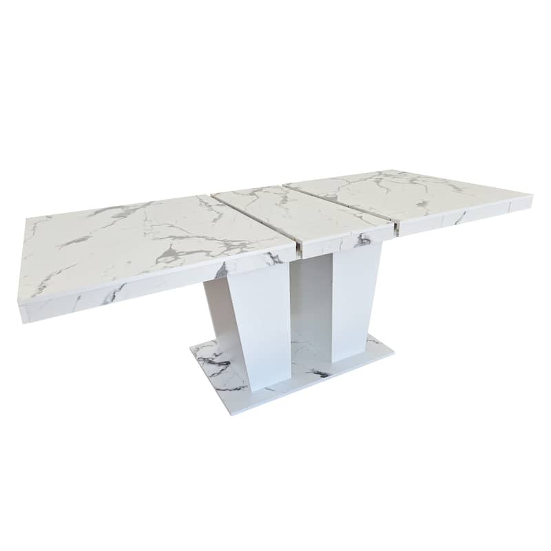 Modern Extendable Dining Table for 6-10