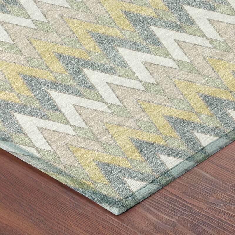 Machine Washable Indoor/ Outdoor Modern Baxter Chantille Rug