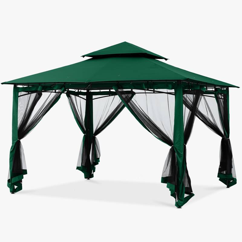 ABCCANOPY Patio Outdoor Gazebo for Double Roof Soft Canopy