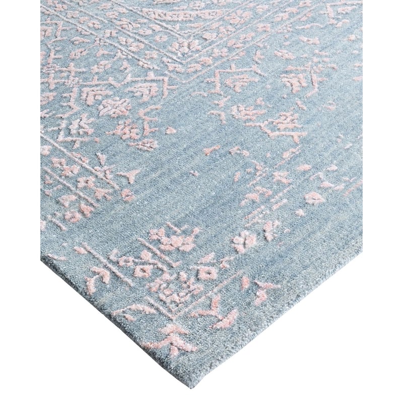Ikat One-of-a-Kind Handmade Area Rug - Gray, 9' 0" x 11' 10" - 9' 0" x 11' 10"