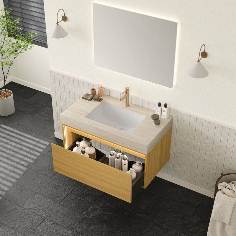 Floating Bathroom Vanity with Sink
