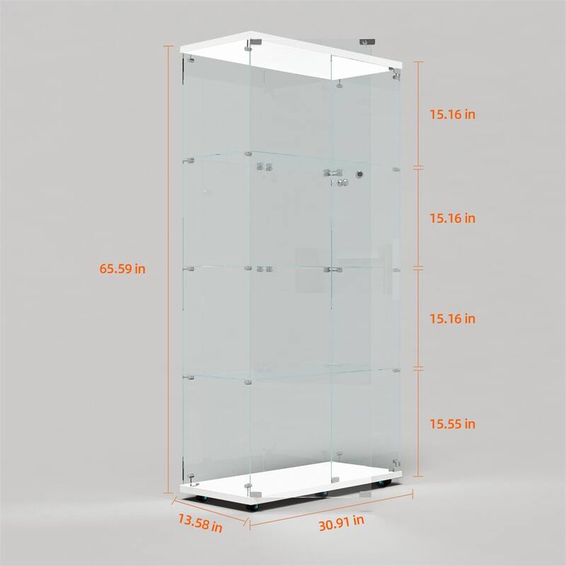 Tempered Glass Display Cabinet,Storage Cabinet,File Cabinet,with LED
