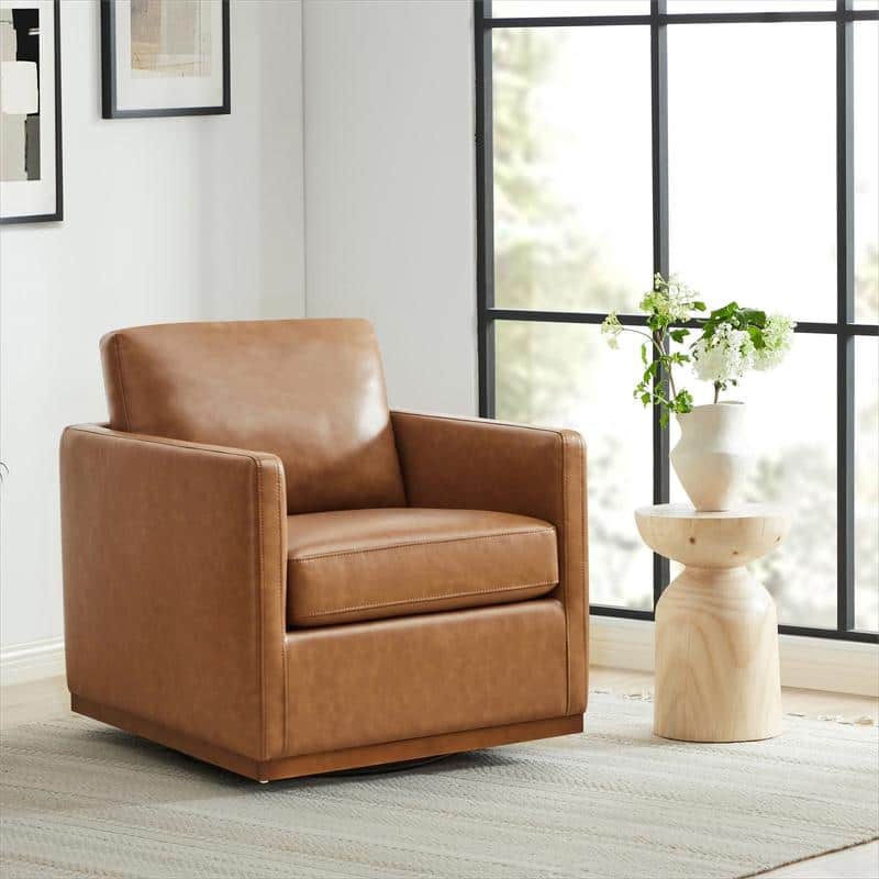 Spruce & Spring Shane Modern Swivel Accent Arm Chair