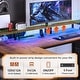 preview thumbnail 26 of 36, 67" L Gaming Shaped Desk Storage Shelves Power Outlet 2 Drawers