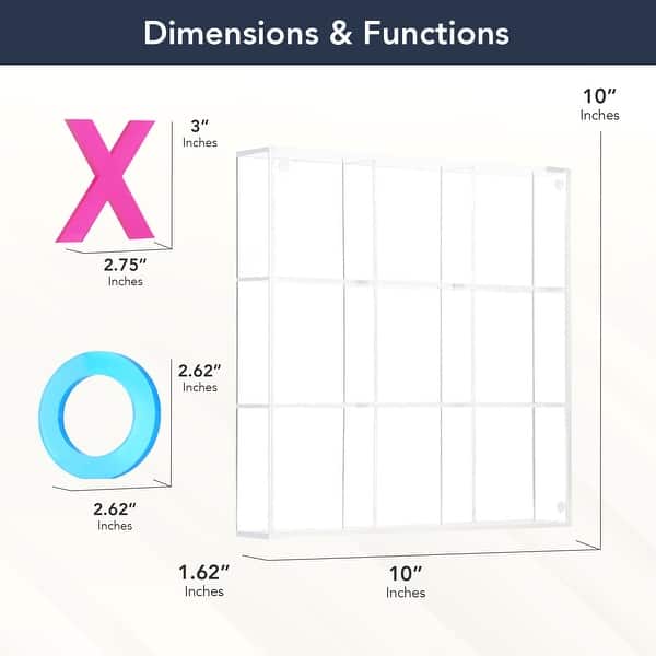 dimension image slide 0 of 4, American Art Decor Tic Tac Toe Game Board Set Coffee Table Decor