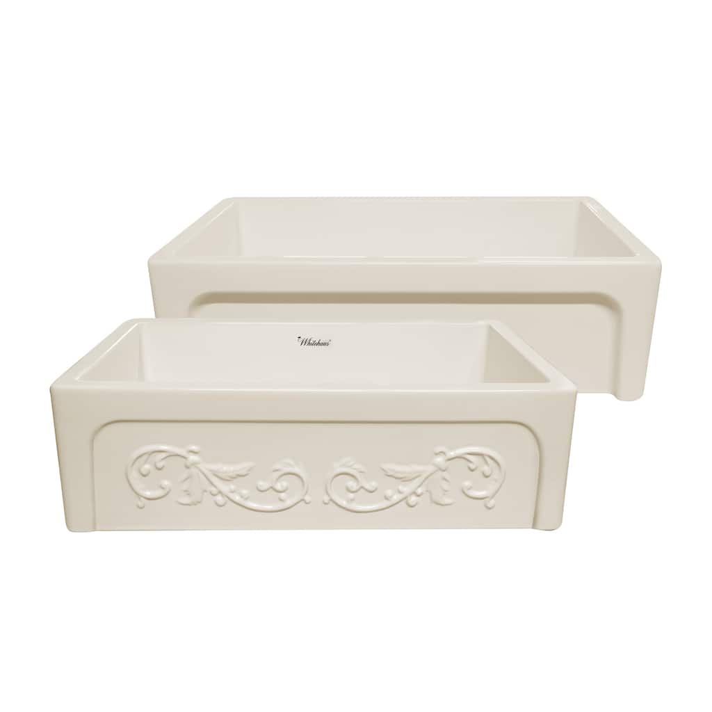 Whitehaus Glencove 33" Farmhouse Single Basin Fireclay Kitchen Sink