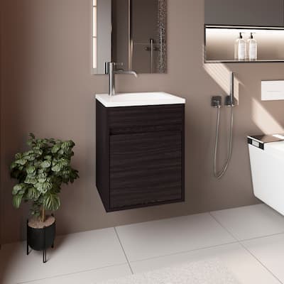 Bathroom Vanity, 1 Door with durable engineered wood construction,Easy to assemble