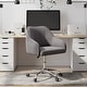 preview thumbnail 3 of 117, Corvus Braff Velvet Upholstered Adjustable Ergonomic Office Chair