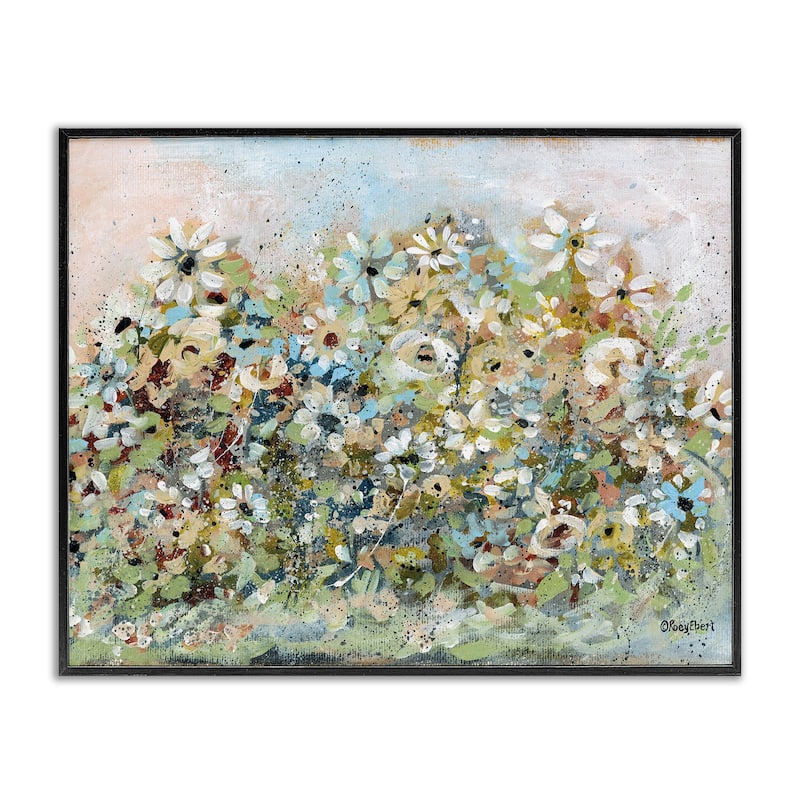 Stupell Bold Garden Blooms Framed Giclee Art Design By Roy Ebert - 30 x 24 - Black