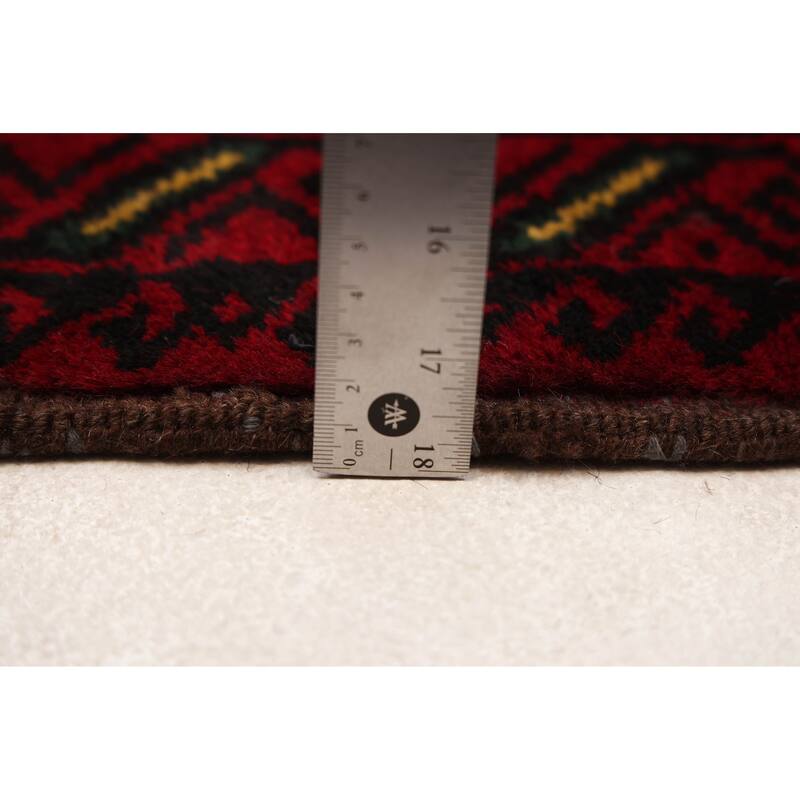 ECARPETGALLERY Hand-knotted Teimani Cream, Red Wool Rug - 3'3 x 6'5