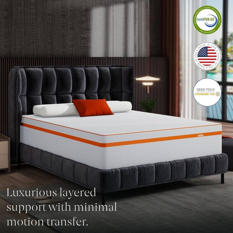 Queen Mattress, 14 Inch Memory Foam Mattress Queen in a Box - Cool Gel Bed Mattress Medium Firm