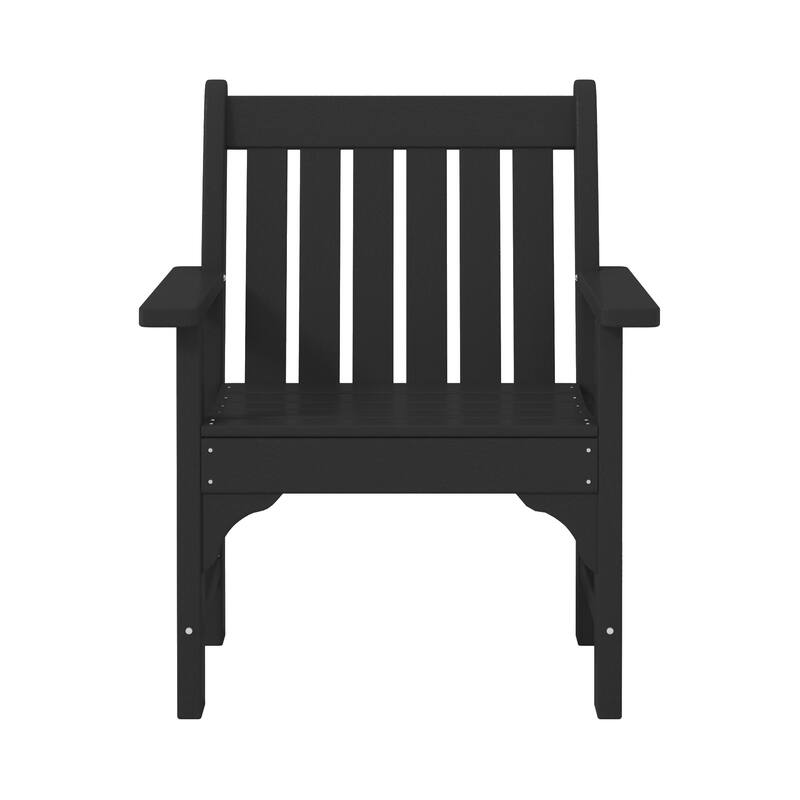 Laguna Outdoor Patio 3-Piece Garden Arm Chair Conversation Set With Side Table