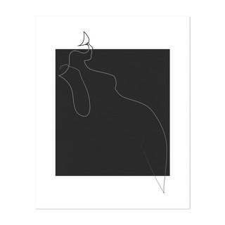 Eventide Line Drawing Abstract Feminine Night Nude Art Print/Poster