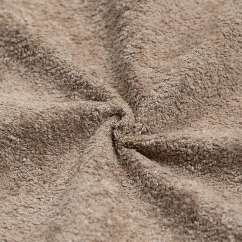 96" Boucle Fabric Sectional Sofa with Four Pillows, No Assembly Required