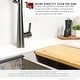 preview thumbnail 12 of 46, STYLISH Undermount 30" Workstation Single-Bowl Composite Granite Kitchen Sink - 30" x 21" x 10"