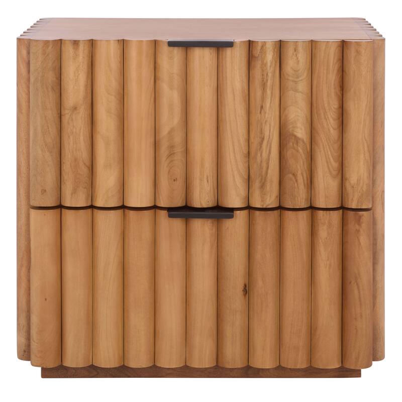SAFAVIEH Couture Renata Fluted Wood Nightstand