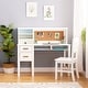 preview thumbnail 2 of 14, Guidecraft Kid's Taiga Desk and Hutch