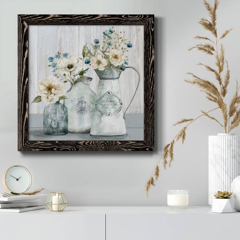 French Garden Flowers I-Premium Framed Canvas - Ready to Hang