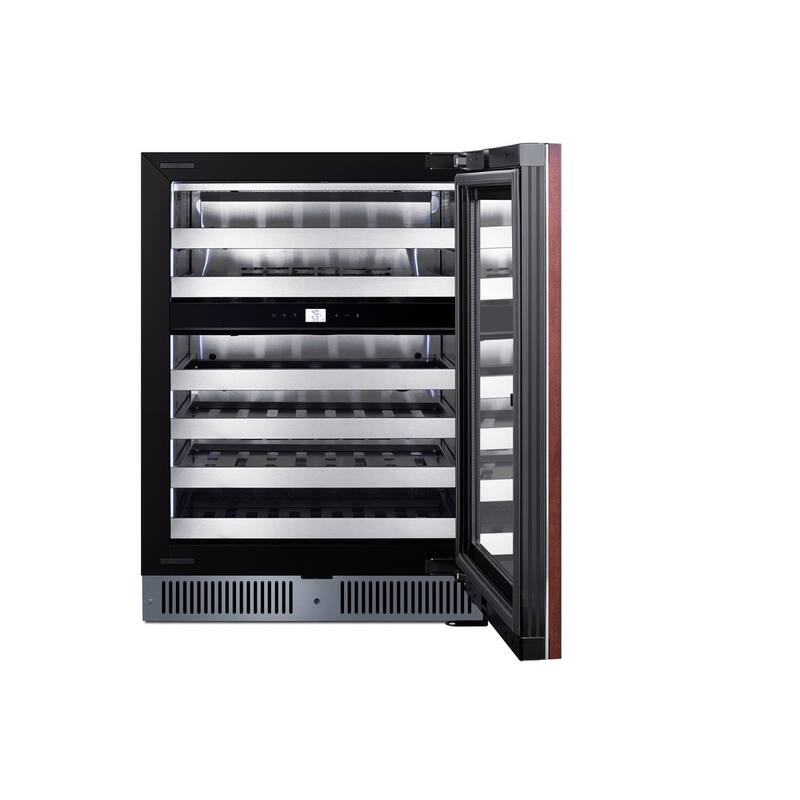 Summit CL244WC2PNR 24" Wide 48 Bottle Capacity Panel Ready Built-In - Panel Ready
