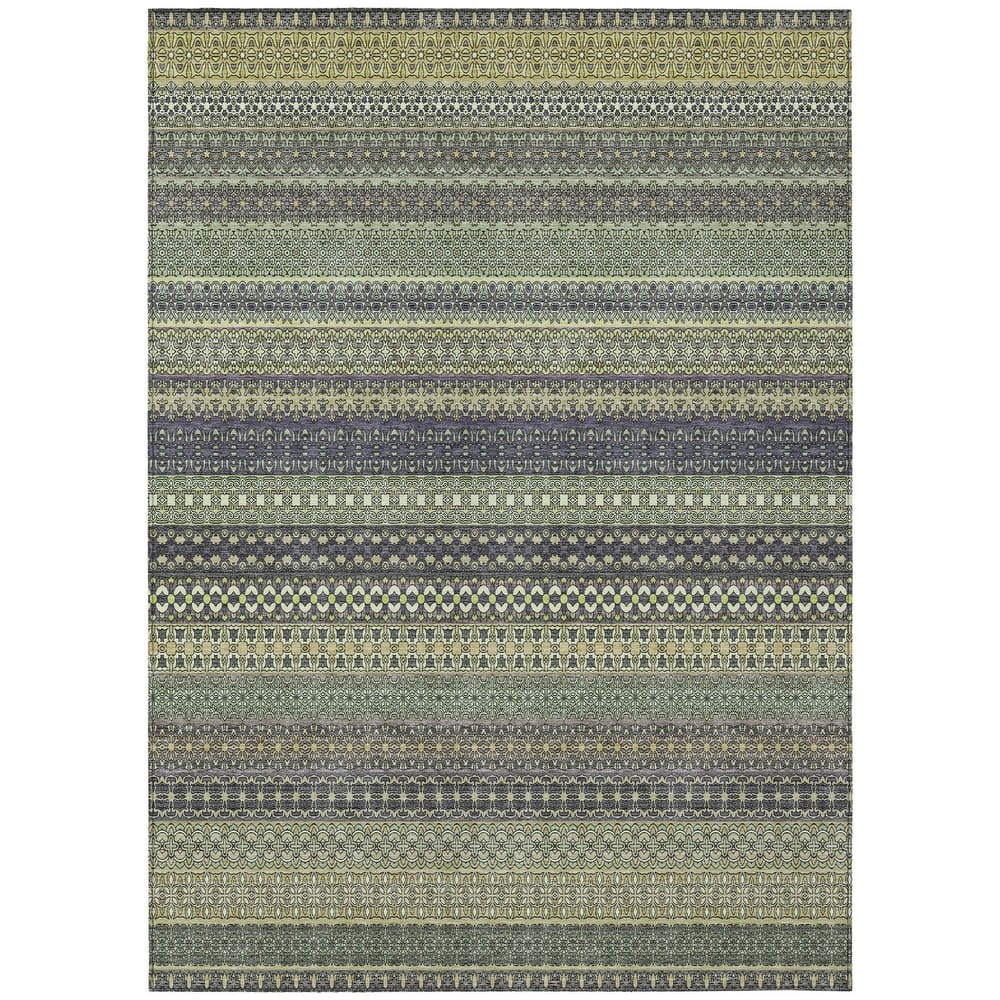 Tax Stripe Weather Resistant Timeless Fusion Outdoor Rug