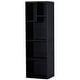 preview thumbnail 36 of 34, VECELO Set of 2 Open Bookshelf Set 4-Tier Five Irregular Cube Bookcase Multipurpose Storage Organizer for Small Spaces