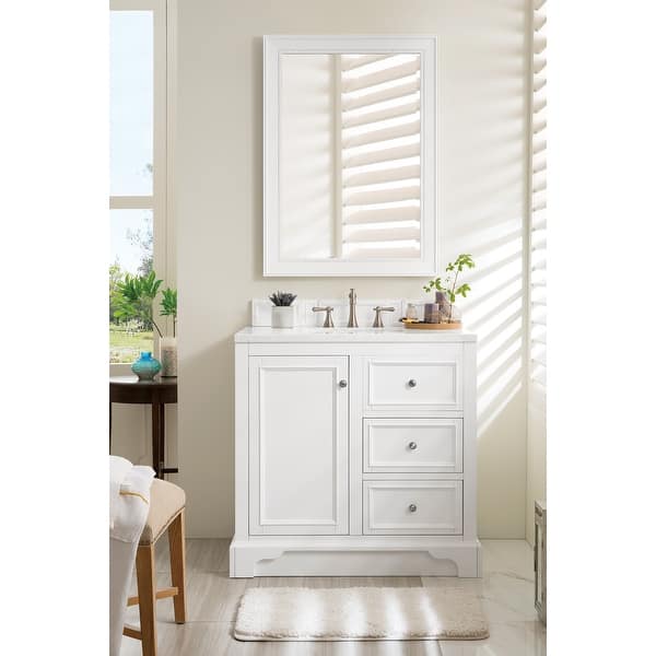 slide 2 of 30, James Martin Vanities De Soto 36" Single Vanity, Bright White