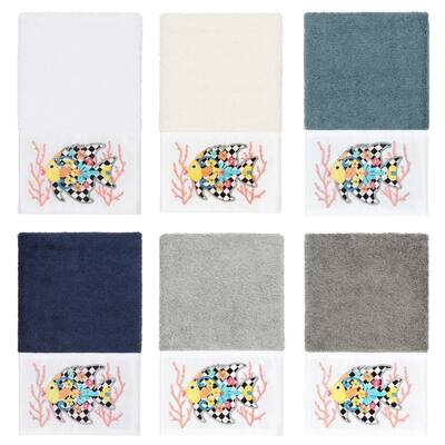 Authentic Hotel and Spa 100% Turkish Cotton Feliz Embellished Hand Towel