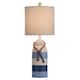 StyleCraft Nautical Striped Blue with Rope Detail Table Lamp