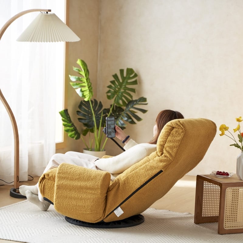 Reclining Ergonomic Swiveling Floor Game Chair