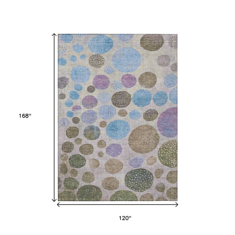 HomeRoots Geometric Transitional Rectangle Outdoor Rug