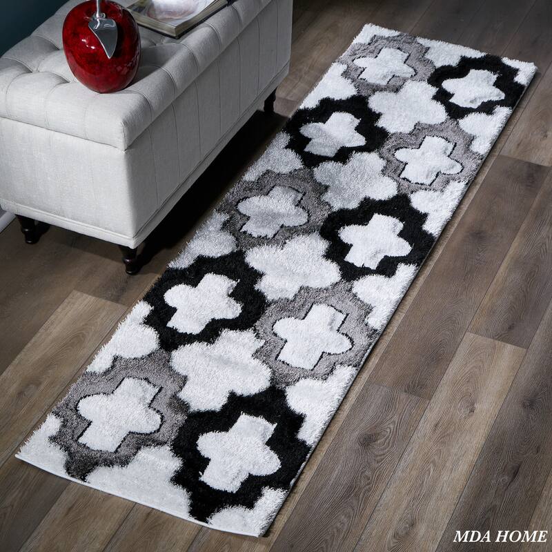 Santorini Collection Geometric Area Rug