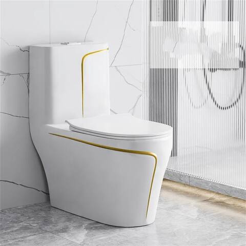 White One Piece Toilet (Seat Included)