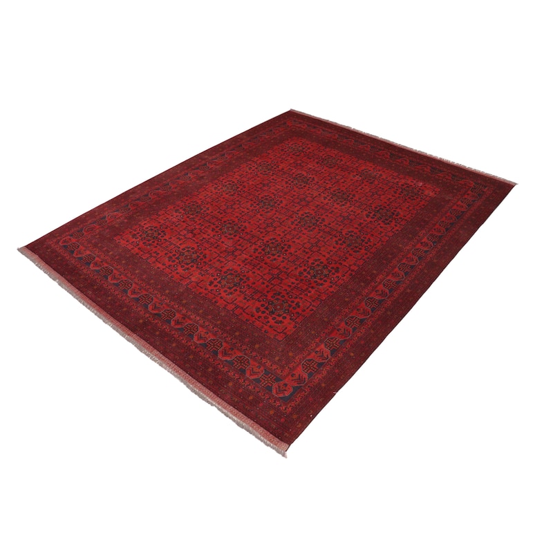 Tribal Biljik Khal Mohammadi Layne Red/Blue Rug - 10'3'' x 12'10''