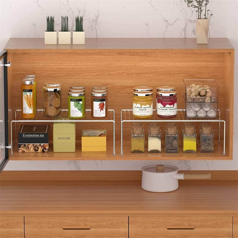 Cabinet Storage Shelf Rack Set of 6 - 9.4"D x 13"W x 5.5"H