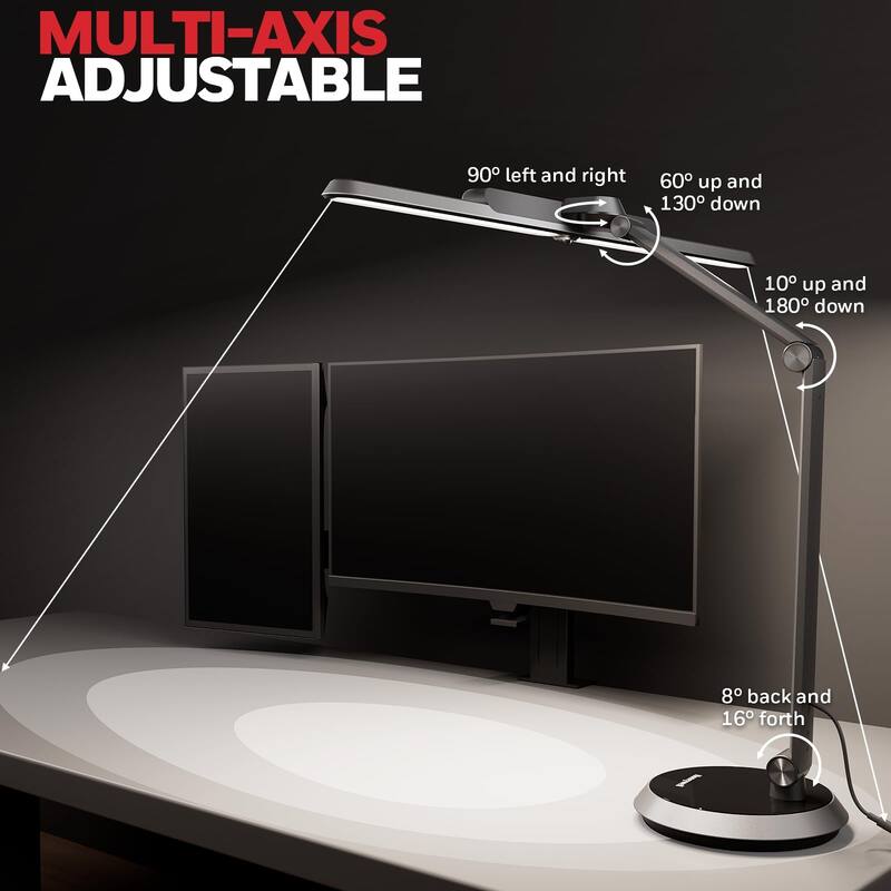Honeywell H9 Sunturalux LED Desk Lamp 1000LM, Dimmable, Timer Auto-Sensing