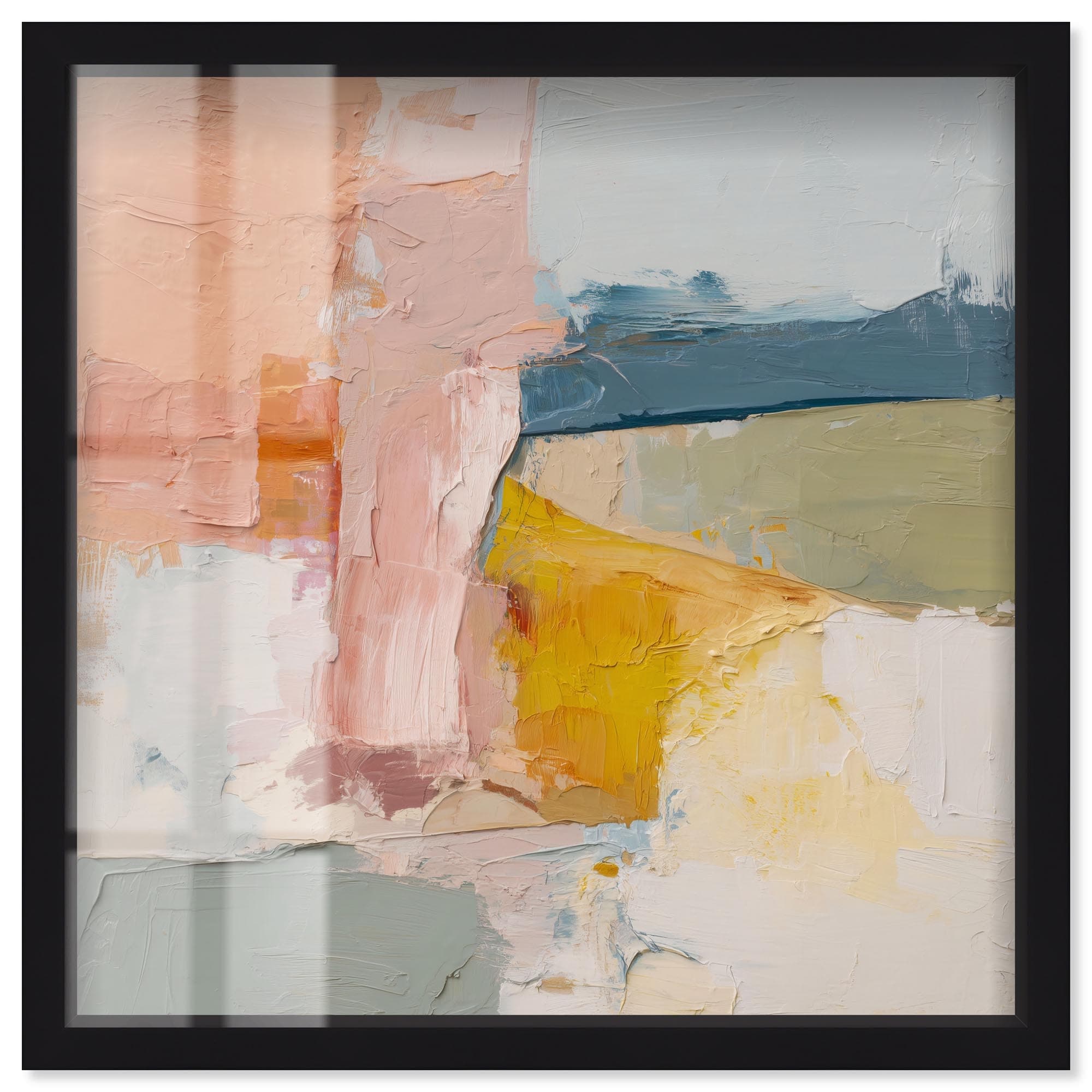 Soft and Vibrant IV Bathroom Wall Art Shadowbox Print by Art Remedy