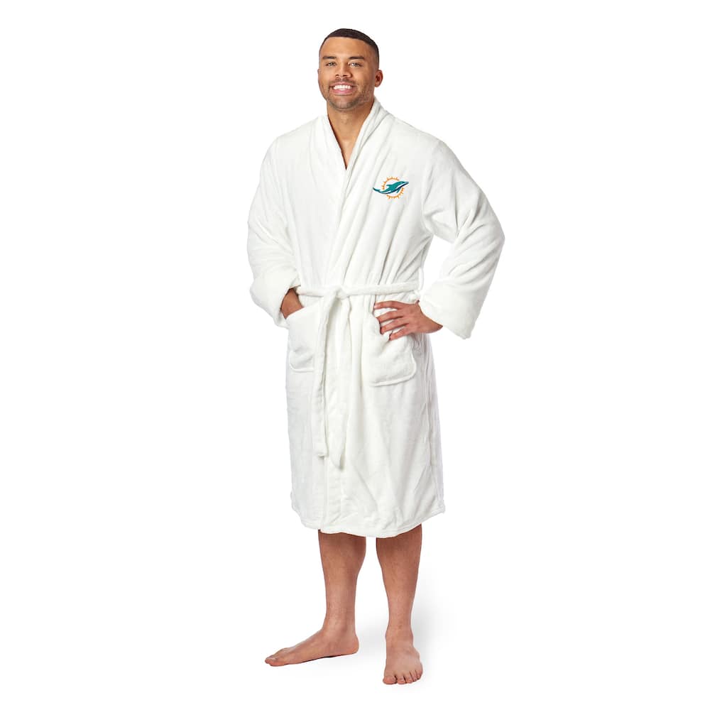 NFL Miami Dolphins Men's L/XL Silk Touch Robe