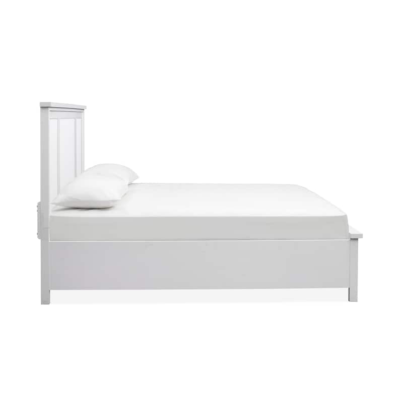 Salt Life Home Windmill Harbour White Whisp and Sand Panel Bed