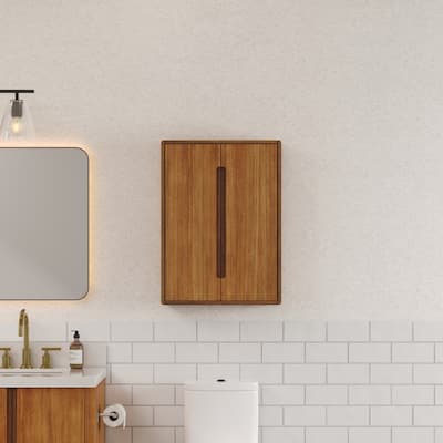 Sequoia 24 In. W x 33 In. H x 8 In. D Bath Storage Wall Cabinet in Mangowood