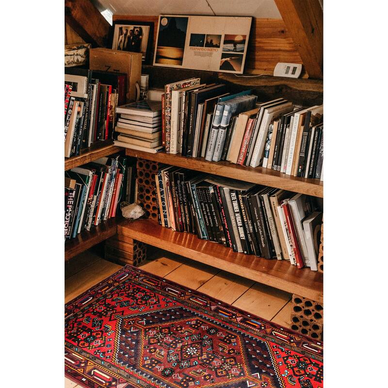 ECARPETGALLERY Hand-knotted Andelz Red Wool Rug - 4'5 x 6'3