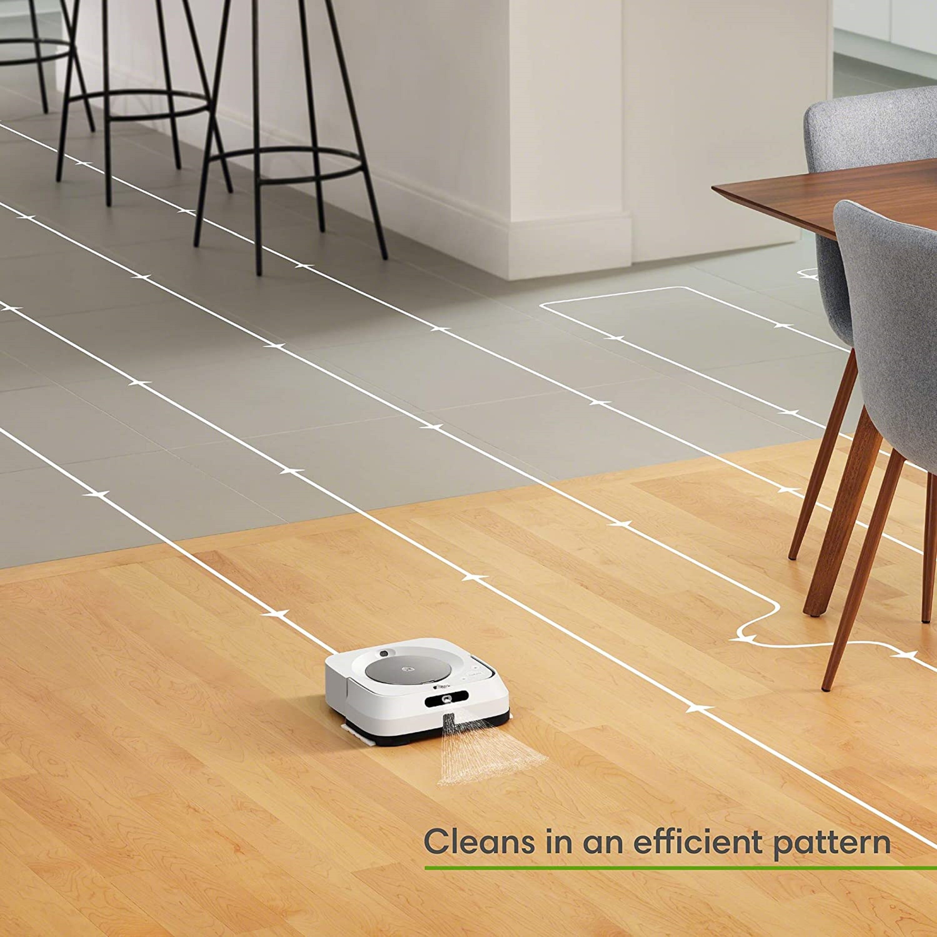 Creative K iRobot Braava 380t Advanced Robot Mop- Wet Mopping and Dry  Sweeping Cleaning Modes, Large Spaces - 7'6