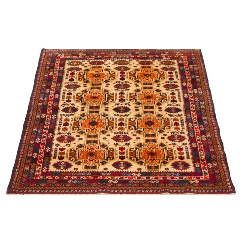 Teimani Beige Rug 4'0" x 5'4" - 4'0 x 5'4