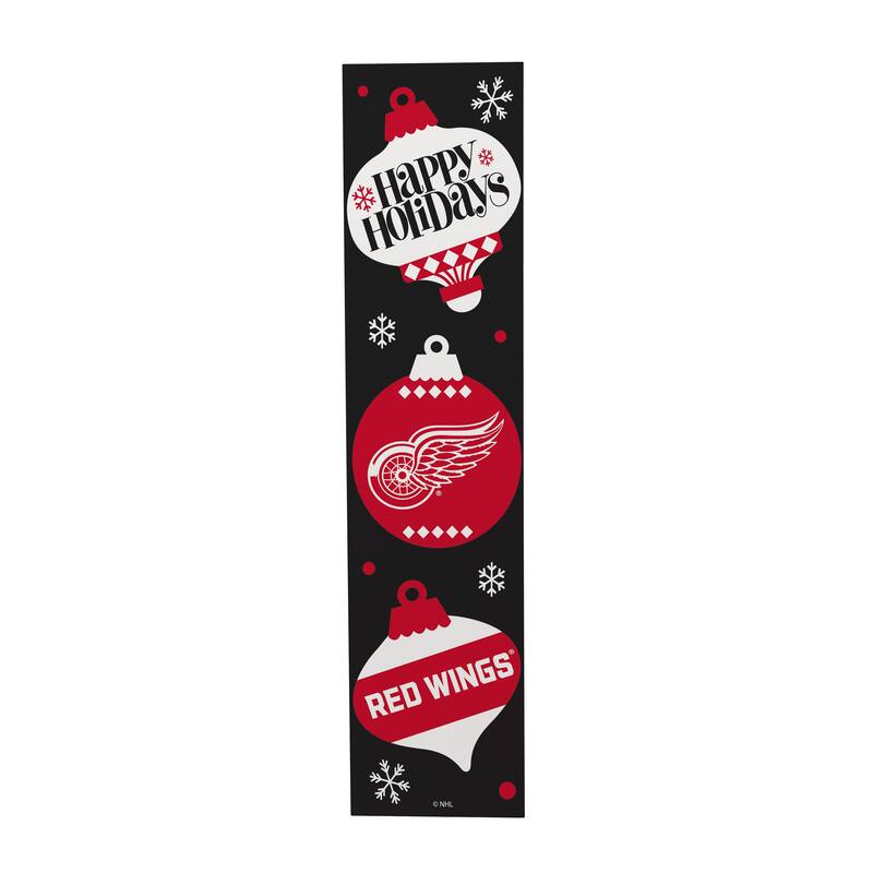 47" Double Sided Seasonal Porch Leaner, Detroit Red Wings - 47" x 11.25"